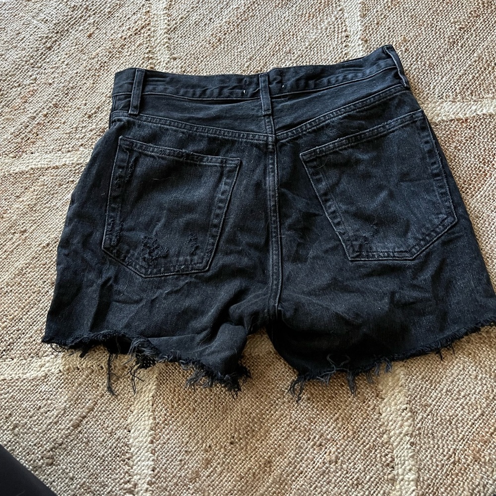 Agolde Black Denim shorts